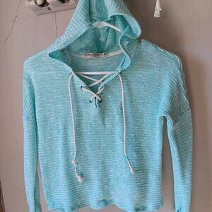 hooded long sleeve shirt by Chance or Fate size Small